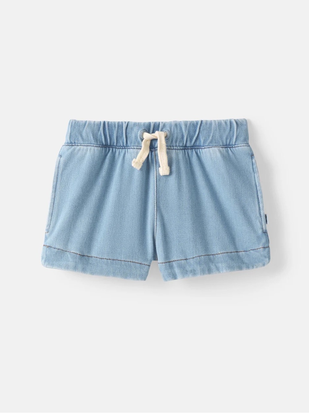 Little Sleepies Light Blue Denim Shorts, Size 2T